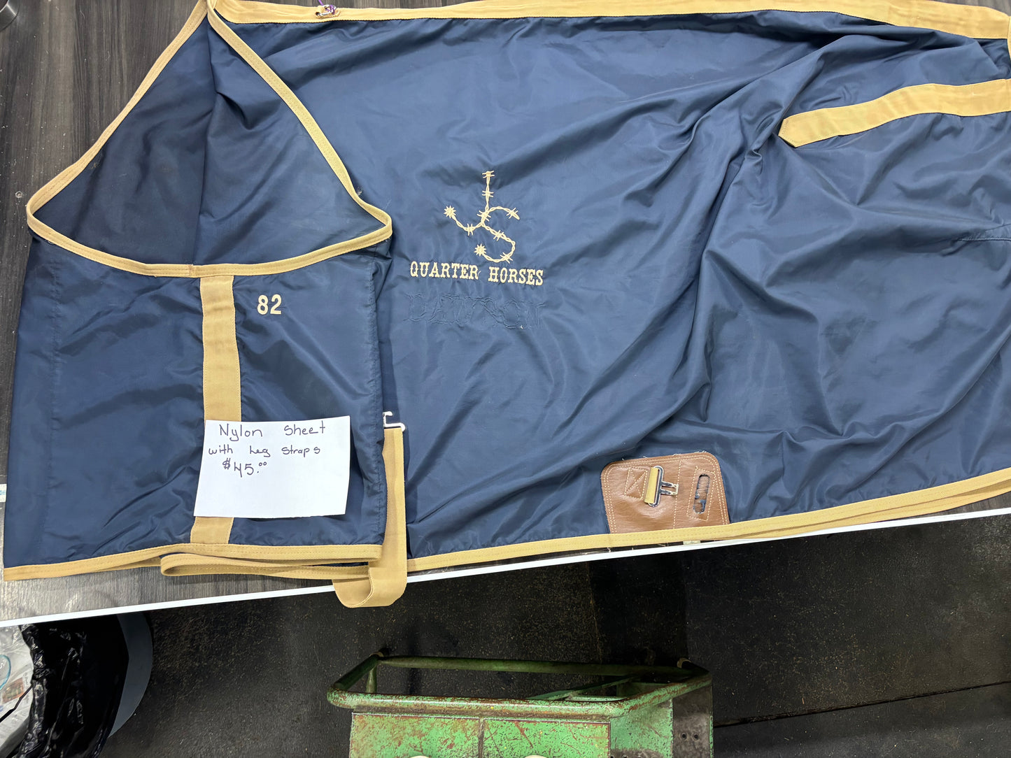 Nylon Sheet with Leg Straps 82"
