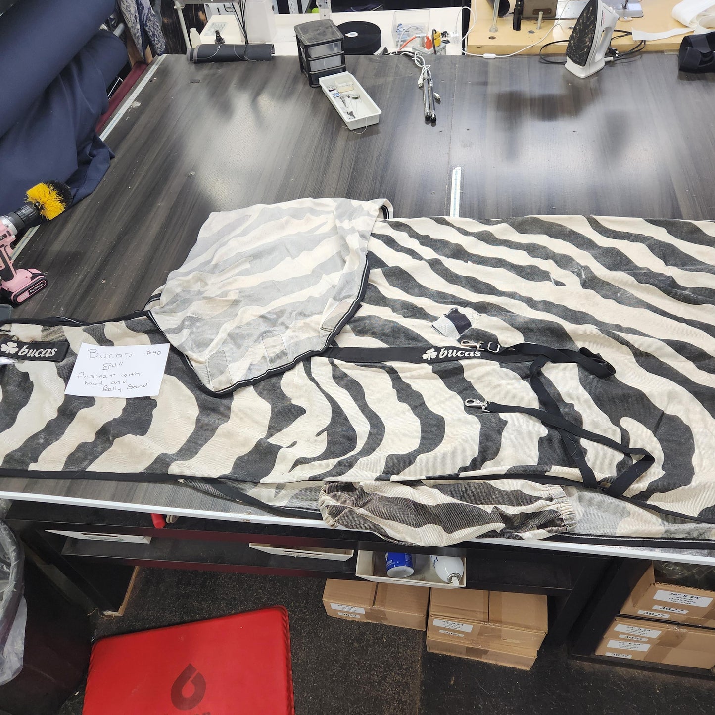 Bucas 84" flysheet with hood and belly band