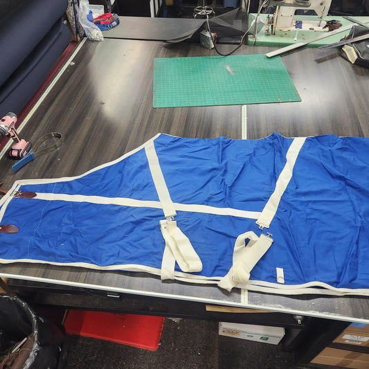 78" blue stable sheet